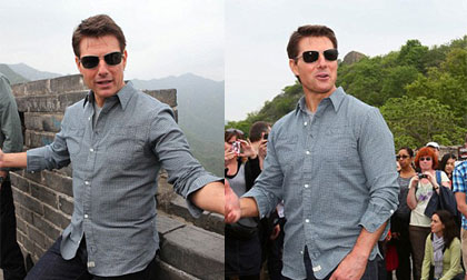 Tom Cruise bị fans vây kín ở Vạn Lý Trường Thành