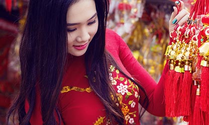 Cao An An đẹp rạng rỡ trong không khí đón xuân