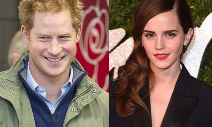 'Phù thủy' Emma Watson bị đồn bí mật hẹn hò với Hoàng tử Harry