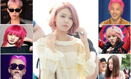 Sao Hàn 'đốn tim' fan bằng mái tóc màu hồng thời thượng