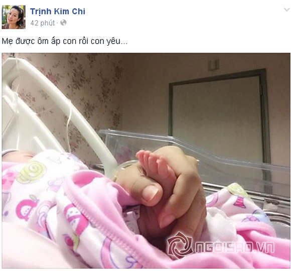 Trịnh Kim Chi hạ sinh con gái thứ hai 1