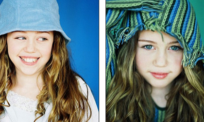 Miley Cyrus xinh như thiên thần trong loạt ảnh năm 11 tuổi