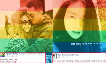 Sao Việt đồng loạt thay ảnh đại diện ủng hộ cộng đồng LGBT