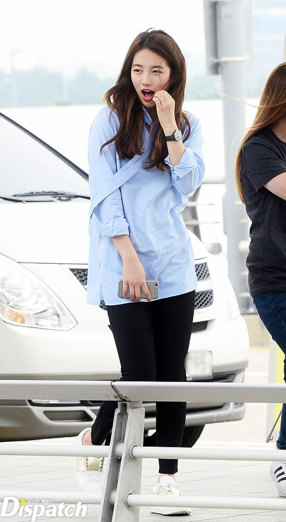 Bạn gái Lee Min Ho giản dị tại sân bay 9