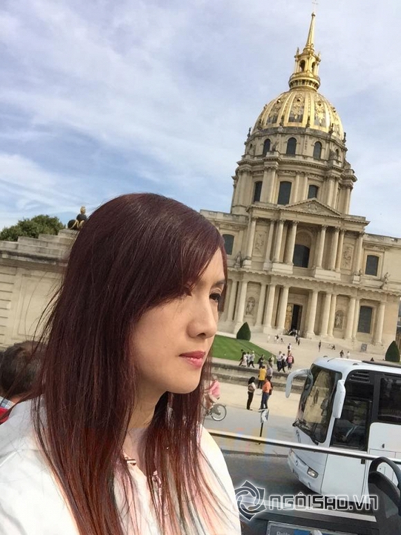 Hiền Mai trẻ trung du lịch ở Paris 2