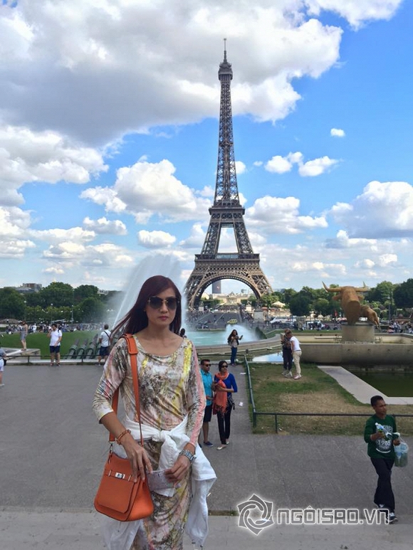 Hiền Mai trẻ trung du lịch ở Paris 1