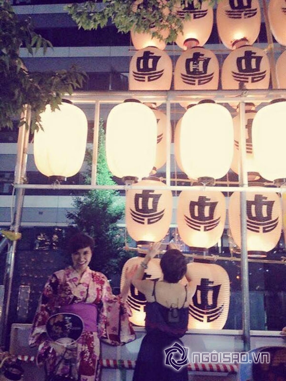 Phương Mai xinh tươi tham dự lễ hội đèn lồng Nhật Bản 12