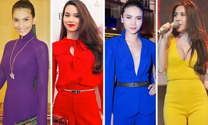 Loạt sao Việt 'nghiện' thời trang đơn sắc