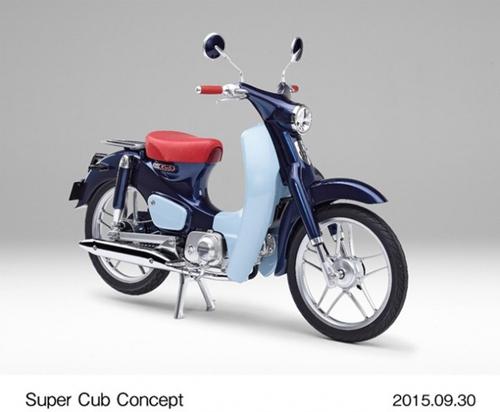 Ngắm huyền thoại Honda Super Cub có đồng hồ điện tử - 1