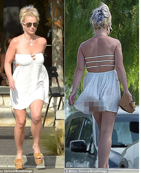 Britney Spears mặc hớ hênh ra đường 2