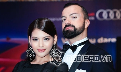 Diễn viên Ly Na Trang sóng đôi cùng nhà thiết kế người Pháp - Julien Fouriné trên thảm đỏ Tuần lễ thời trang quốc tế