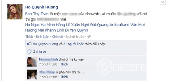 Sao Việt bị hack facebook 8
