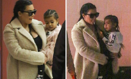 Kim Kardashian lần đầu xuất hiện sau khi sinh con trai