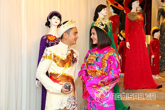 Vợ chồng Vân Trang lái xế hộp tiền tỷ đi thử trang phục cưới 5