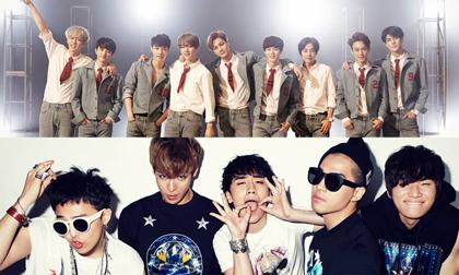 EXO, BTS, Big Bang 'thống lĩnh' loạt bảng xếp hạng âm nhạc Kpop 2015