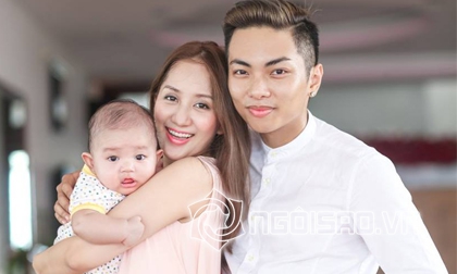 Khánh Thi và Phan Hiển hạnh phúc bên con trai 3 tháng tuổi