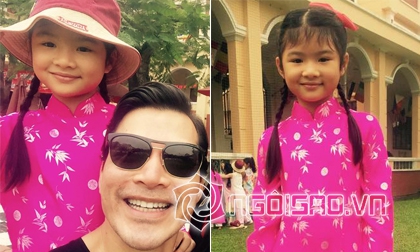 Trần Bảo Sơn đưa con gái đi chơi ngày giáp Tết