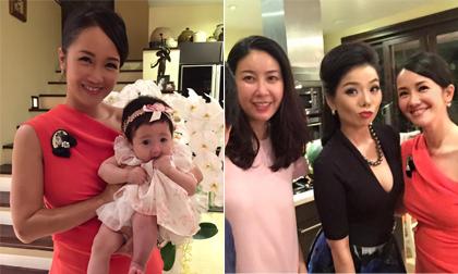 Diva Hồng Nhung đến chúc tết nhà Hoa hậu Hà Kiều Anh