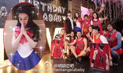 Angela Baby đón sinh nhật hoành tráng bên Huỳnh Hiểu Minh