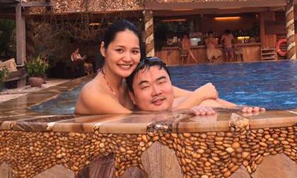 Hoa hậu Hương Giang tận hưởng kỳ nghỉ bên chồng con