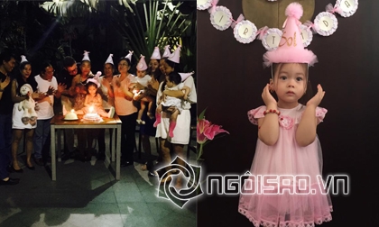 Đoan Trang tổ chức sinh nhật 2 tuổi cho con gái 