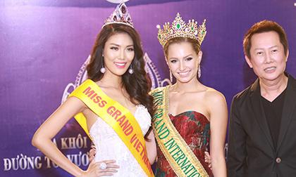 Lan Khuê được chủ tịch cuộc thi Miss Grand sang Việt Nam mời dự thi
