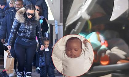 Kim Kardashian lần đầu cho con trai xuất hiện công khai