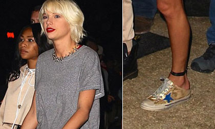 'Công chúa' Taylor Swift lăng xê mốt 'giày bẩn' trị giá 8 triệu đồng