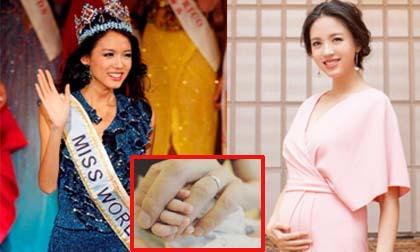 Hoa hậu Thế giới Trương Tử Lâm đã hạ sinh con gái