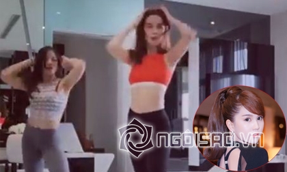 Video Ngọc Trinh học nhảy tại nhà khoe vòng eo con kiến