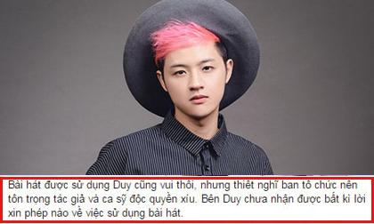 Thanh Duy tố BTC Hoa hậu Việt Nam sử dụng ca khúc độc quyền không xin phép