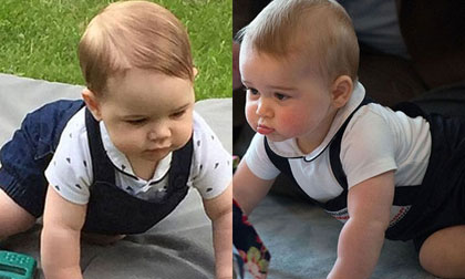 Xuất hiện bản sao 10 tháng tuổi vô cùng đáng yêu của tiểu Hoàng tử Anh