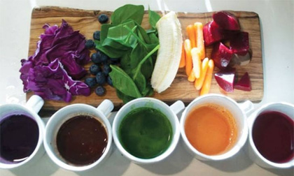 Cách tạo màu cho các món ăn bằng nguyên liệu tự nhiên