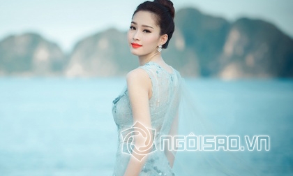 Hoa hậu Đặng Thu Thảo đẹp như nữ thần trước biển