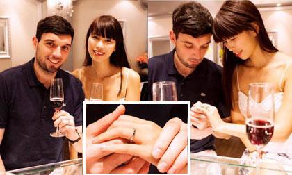 Hé lộ nhẫn cưới được nạm hơn 80 viên kim cương của Hà Anh