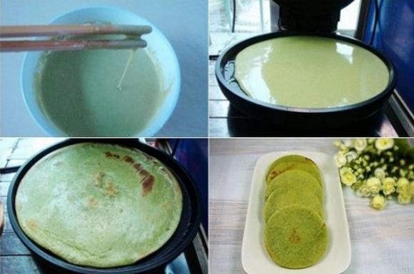 Cách làm bánh rán trà xanh  2