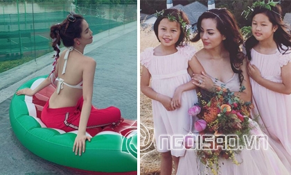 Tin sao Việt mới ngày 26/7: Ngọc Trinh mặc đồ mát mẻ ở hồ bơi, con gái Ngọc Thúy làm người mẫu ảnh cùng mẹ
