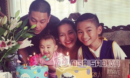 Kim Hiền khoe tổ ấm ngập tràn hạnh phúc trong ngày sinh nhật hai con