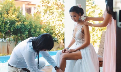 Clip váy cưới táo bạo nhất từ trước đến nay của Hà Anh