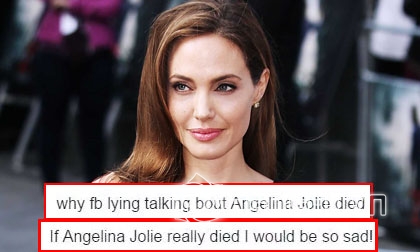Xôn xao với tin đồn Angelina Jolie tự tử và đã qua đời