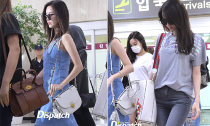 Yoona và Seohyun 'đọ' thời trang sành điệu 'một chín một mười' ở sân bay