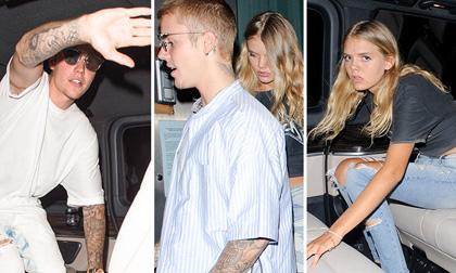 Justin Bieber lại bị bắt gặp rời hộp đêm với gái lạ