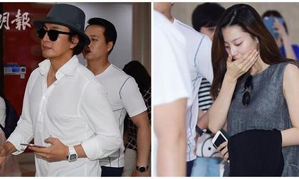 Tài tử Bae Yong Joon tách lẻ vợ đang mang bầu ở sân bay