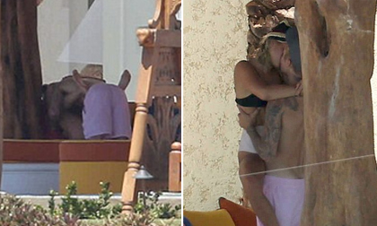 Lộ ảnh Justin Bieber bồng bế, hôn bạn gái nồng nhiệt khi đi nghỉ mát