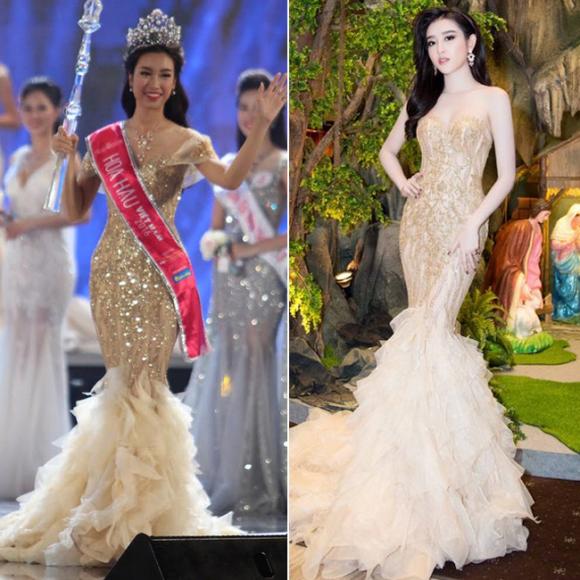 Hoa hậu Việt Nam 2016 mặc lại váy của Huyền My  1