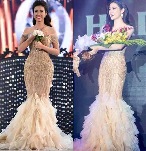 Hoa hậu Việt Nam 2016 mặc lại váy của Huyền My  3