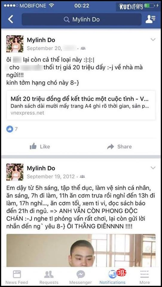 Hoa hậu Đỗ Mỹ Linh chửi thề trên facebook  9