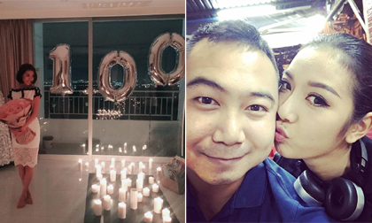 Kỉ niệm 100 ngày yêu, bạn trai đại gia làm điều 'ngôn tình' nhất cho Á hậu Thúy Vân 