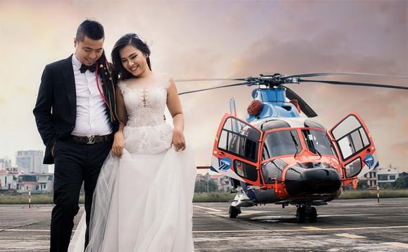 Ảnh cưới trên trực thăng 300 tỷ của đôi trẻ 3