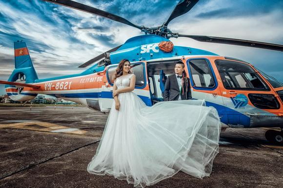 Ảnh cưới trên trực thăng 300 tỷ của đôi trẻ 2